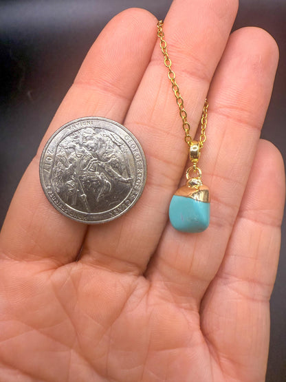 Turquoise and Rhodochrosite Layered Necklace