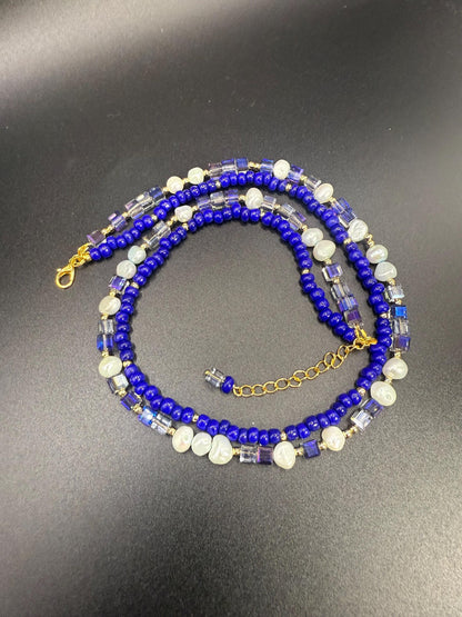 Freshwater Pearl & Crystal Necklace