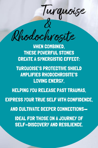 Turquoise and Rhodochrosite Layered Necklace