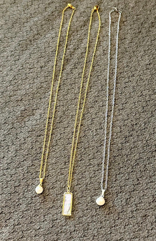Intention Pearl Wish Jar Necklace - Manifestation Jewelry Gift