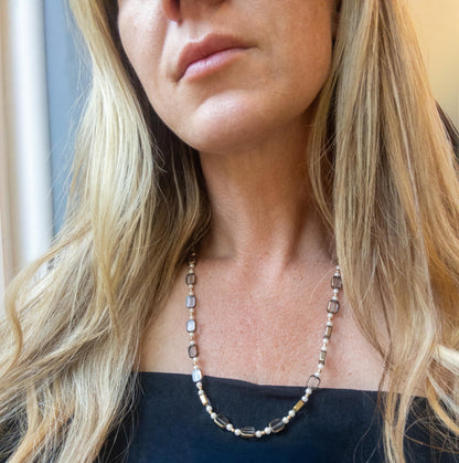 Elegant 23” Glass Bead Necklace