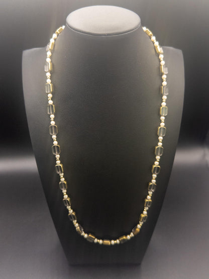 Elegant 23” Glass Bead Necklace